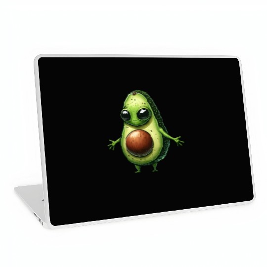 Avocado alien Laptop Skins