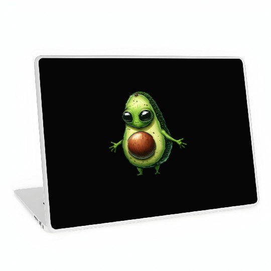 Avocado alien Laptop Skins