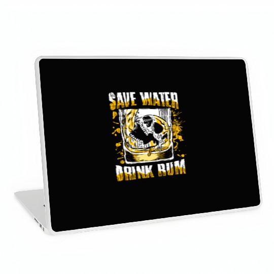 Save water drink rum | pub crawl drinking Laptop Skins