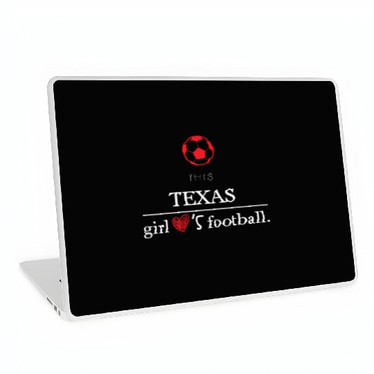 This girl texas football Laptop Skins