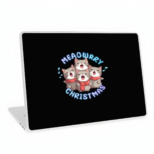 Christmas Kittens sing lovely Christmas song Laptop Skins