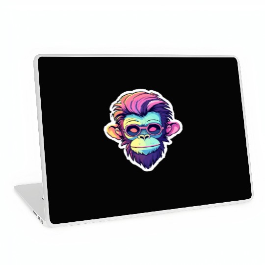 Ape Monkey Illustration Laptop Skins
