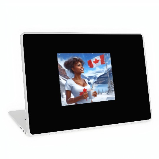 Canadian Winter Snow in Banff Canada Laptop Skins