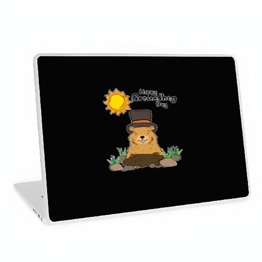 Happy Groundhog Day Animal Groundhog Spirit Rodent Laptop Skins