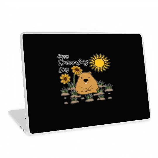 Happy Groundhog Day Animal Spirit Rodent Laptop Skins