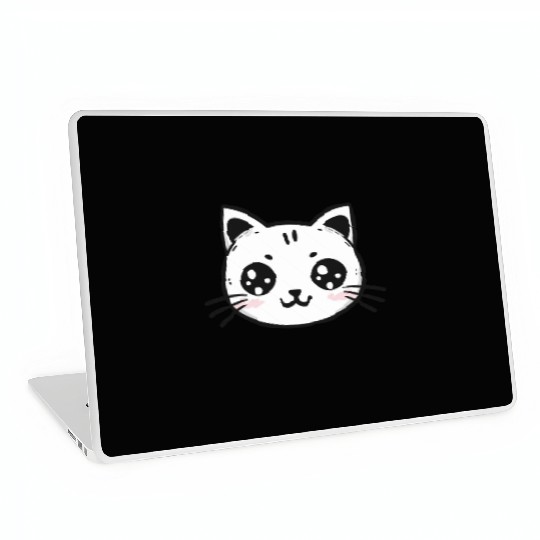 Cute Cat - Kawaii Kitten - cat lovers Laptop Skins