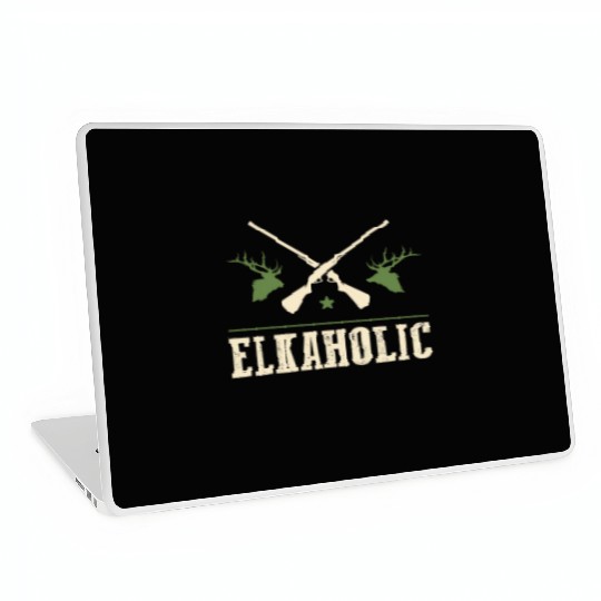 Elk Hunting Elkaholic Hunters Laptop Skins