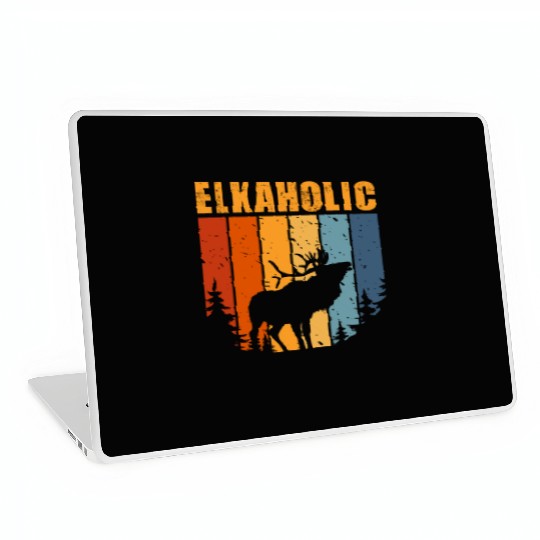Elk Hunting Elkaholic Hunters Laptop Skins