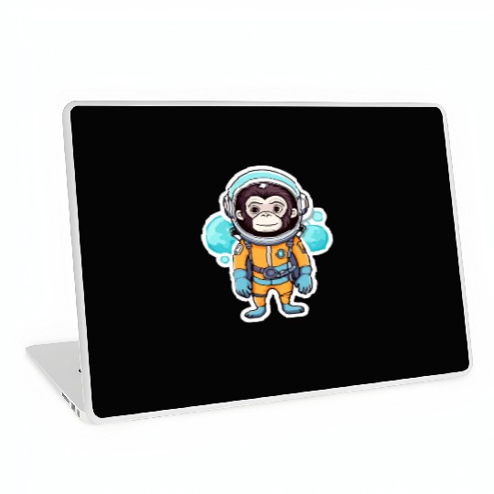 Monkey Ape Astronaut Illustration Laptop Skins