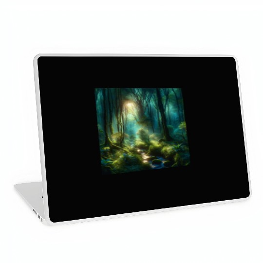 Twilight Enchantment A Mystical Forest Scene Laptop Skins