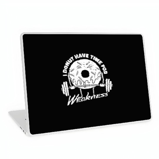 Fitness Donut Funny Donut Gym Laptop Skins