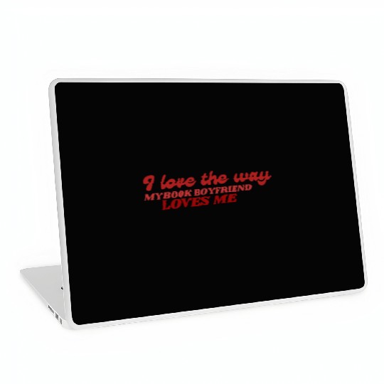 Romantic book boyfriend quote romance books Laptop Skins