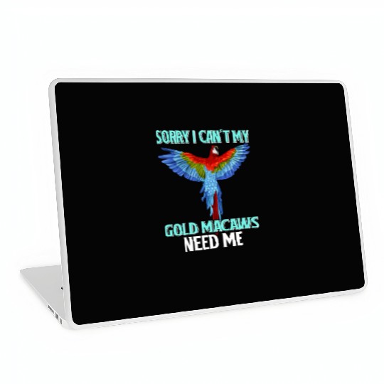 Gold Macaw Ornithologist Enthusiast Gift Laptop Skins