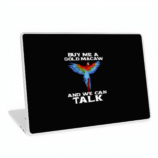 Blue Gold Macaw Ornithologist Enthusiast Gift Laptop Skins