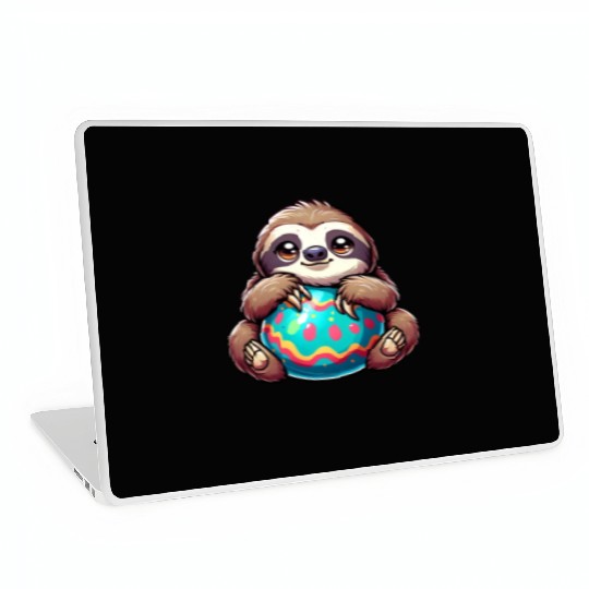 Easter Sloth: Embrace and Easter Egg Laptop Skins