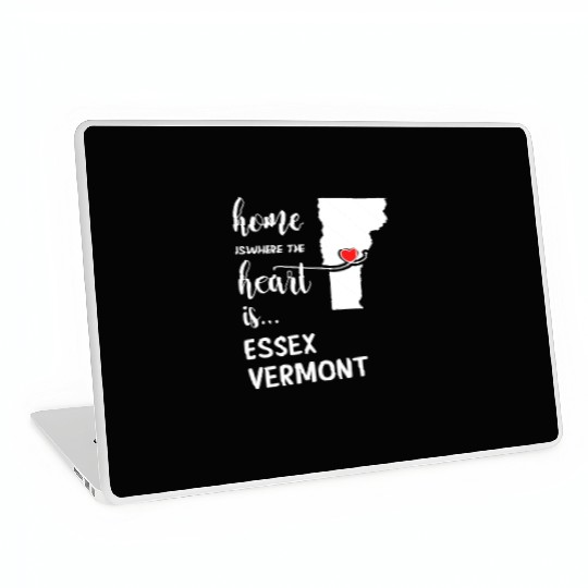 Essex County Vermont Is Where My Heart Is Gift Laptop Skins