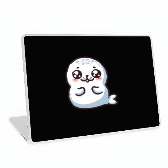 Playful Seal Cartoon Laptop Skins