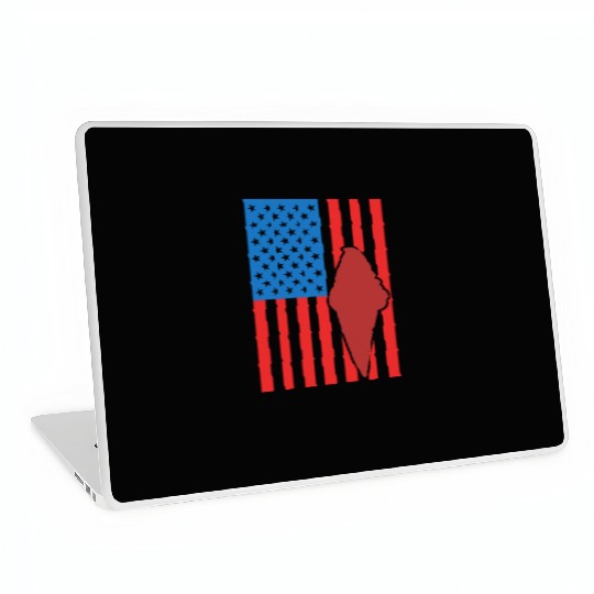 Ice Cream US Flag Laptop Skins