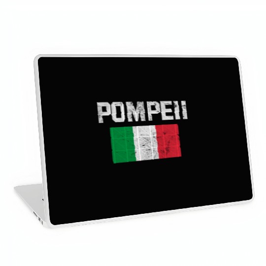 Pompeii Flag Italy Geology Laptop Skins