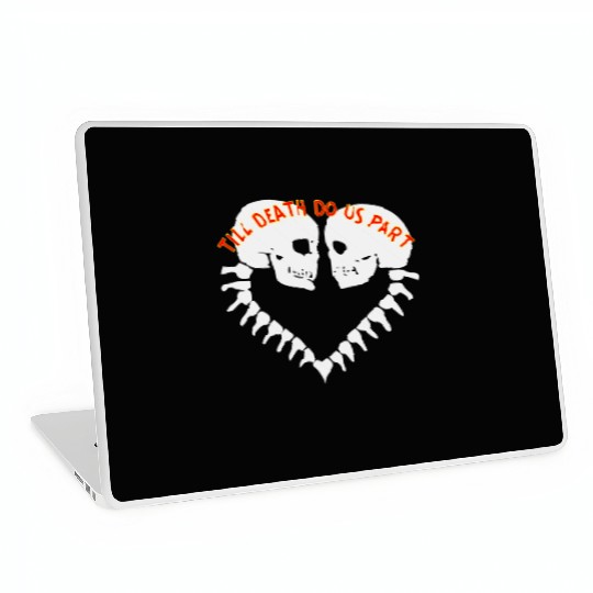 Skulls Till Death Do Us Part Heart © Laptop Skins
