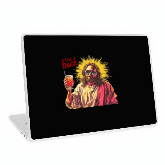 Jesus Christ Easter I'm Back Party Laptop Skins