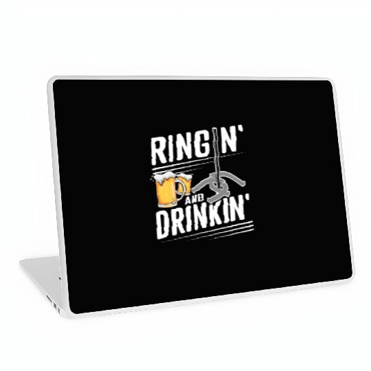 Ringin And Drinkin Horseshoe Pitching Laptop Skins