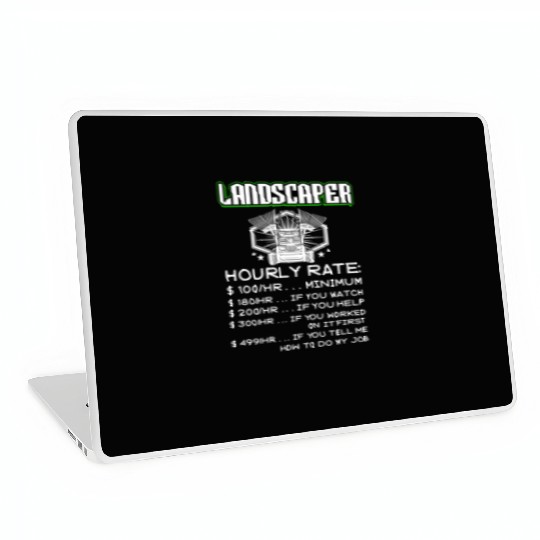 Landscaper Grass Care Lawn Mower Laptop Skins