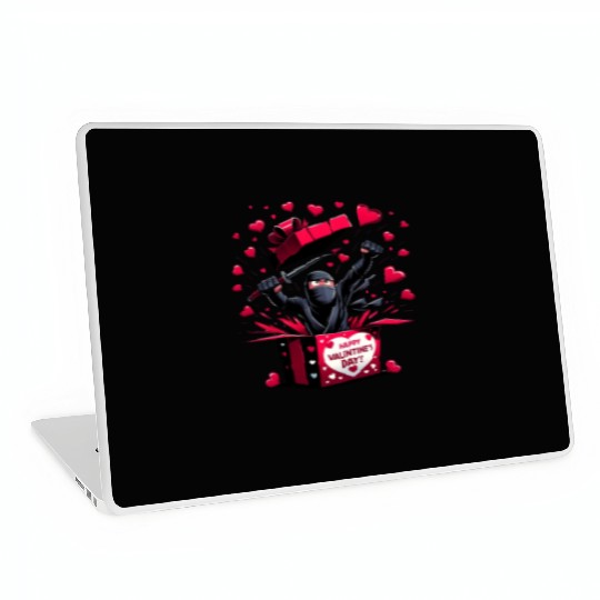 Ninja Valentine Surprise Laptop Skins