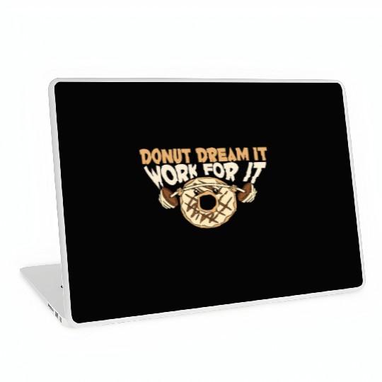 Fitness Donut Funny Donut Gym Laptop Skins