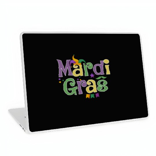 Mardi Gras Party for men, women Laptop Skins