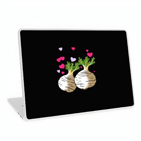 Turnip Love Hearts Valentine's Day Laptop Skins