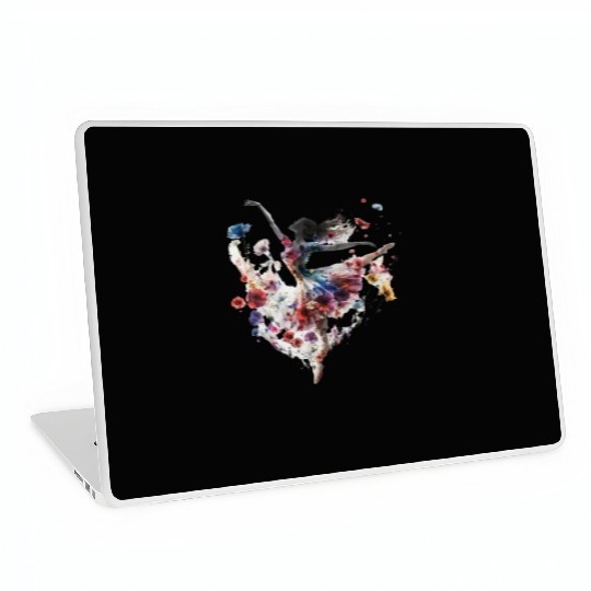 transparent ballet girl world ballet day Laptop Skins