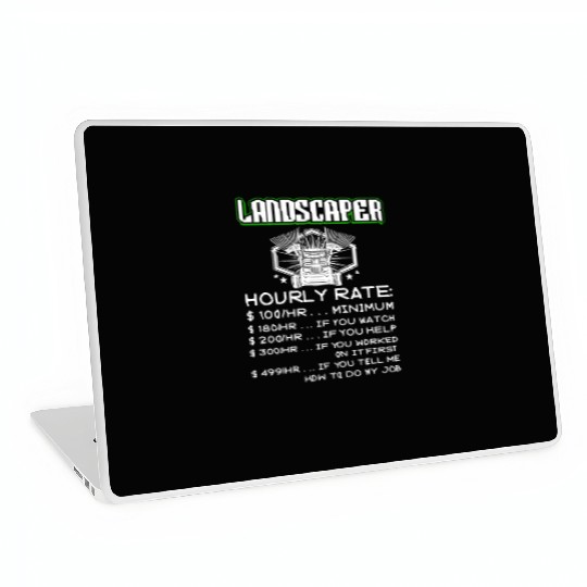 Landscaper Grass Care Lawn Mower Laptop Skins
