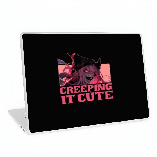 Creeping It Cute Creepy Anime Girl Harajuku Goth O Laptop Skins