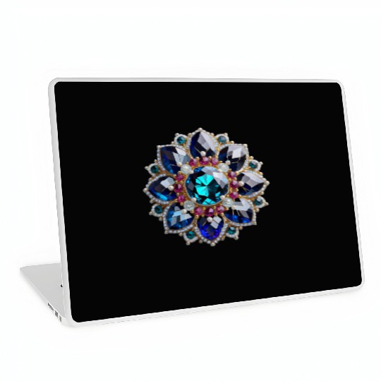 Gorgeous Gemstone Brooch: A Radiant Statement Piec Laptop Skins