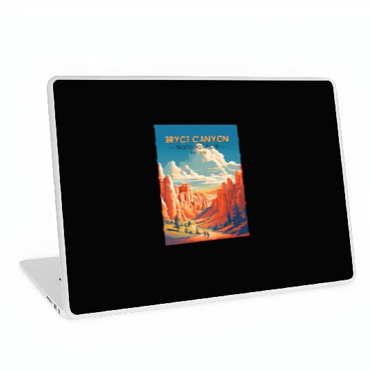 Bryce Canyon National Park Travel Art Vintage Laptop Skins