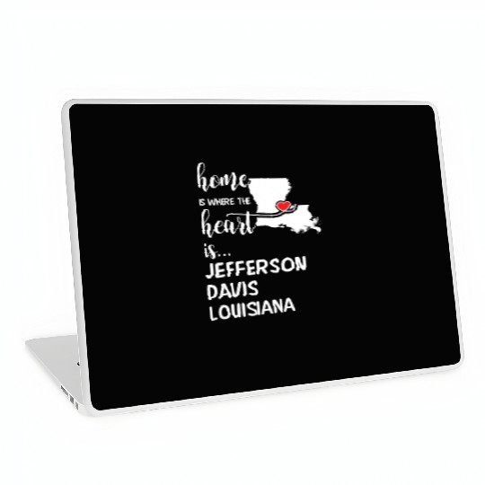 Jefferson Davis County Louisiana Is Where My Heart Laptop Skins