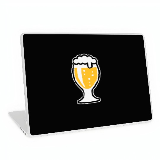 Pilsner Glass Bulbous (Beer Drinker / Pils / 3C) Laptop Skins