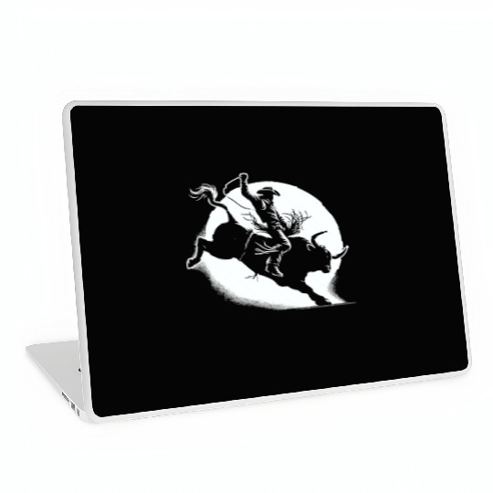 Rodeo Bull Riding Livestock Show Farmer Cattle Laptop Skins