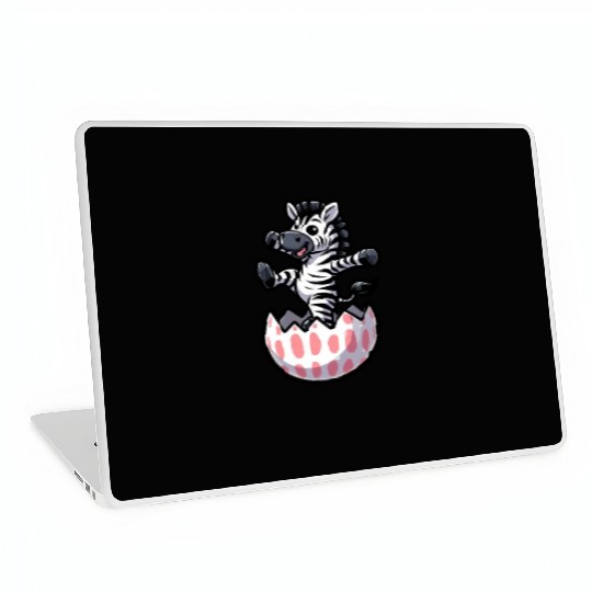 Easter Zebra Comic Easter Egg Laptop Skins