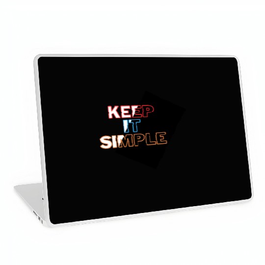 Minimalist Mastery: Keep It Simple Apparel Laptop Skins