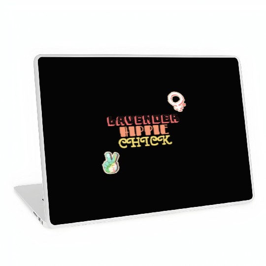 Aromatherapy Lavender Hippie Chick Laptop Skins