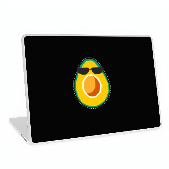Funny Avocado Face Laptop Skins