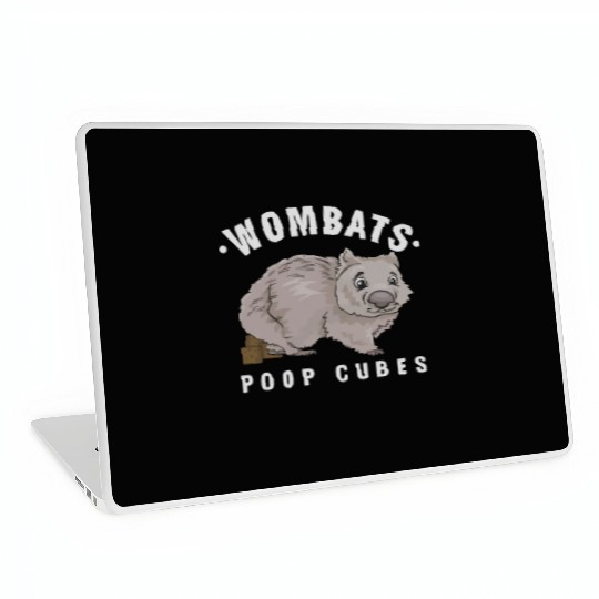 Cute Wombat Lover Wombats Poop Cubes Wombat Owner Laptop Skins