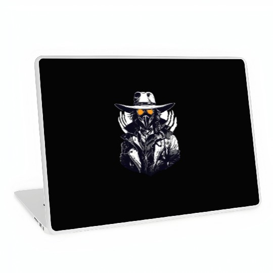 Cyberpunk Cowboy - A Weird Wild West Fusion Laptop Skins