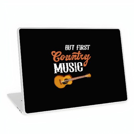 But First, Country Music Lovers Cowgirl Classical Laptop Skins