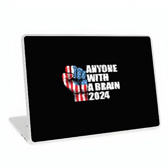 2024 Brain Vote Democracy Anti-Trump Laptop Skins