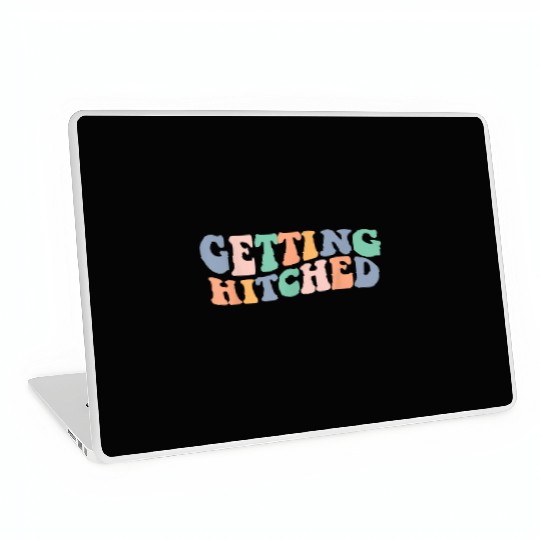 Groovy Getting Hitched Bachelorette Party Laptop Skins