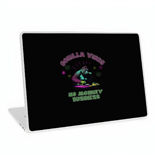 Gorilla Vibes no Monkey Business Gorillas Laptop Skins