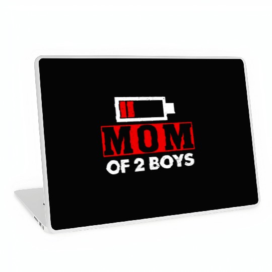 Mom of 2 Boys Mom and Son Matching Mom Gifts Laptop Skins